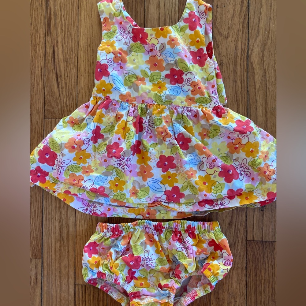 Springtime Floral Gymboree Dress and Shorts